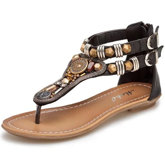 Summer Straps Flat Sandals Flip-flops Beach Sandal Shoes