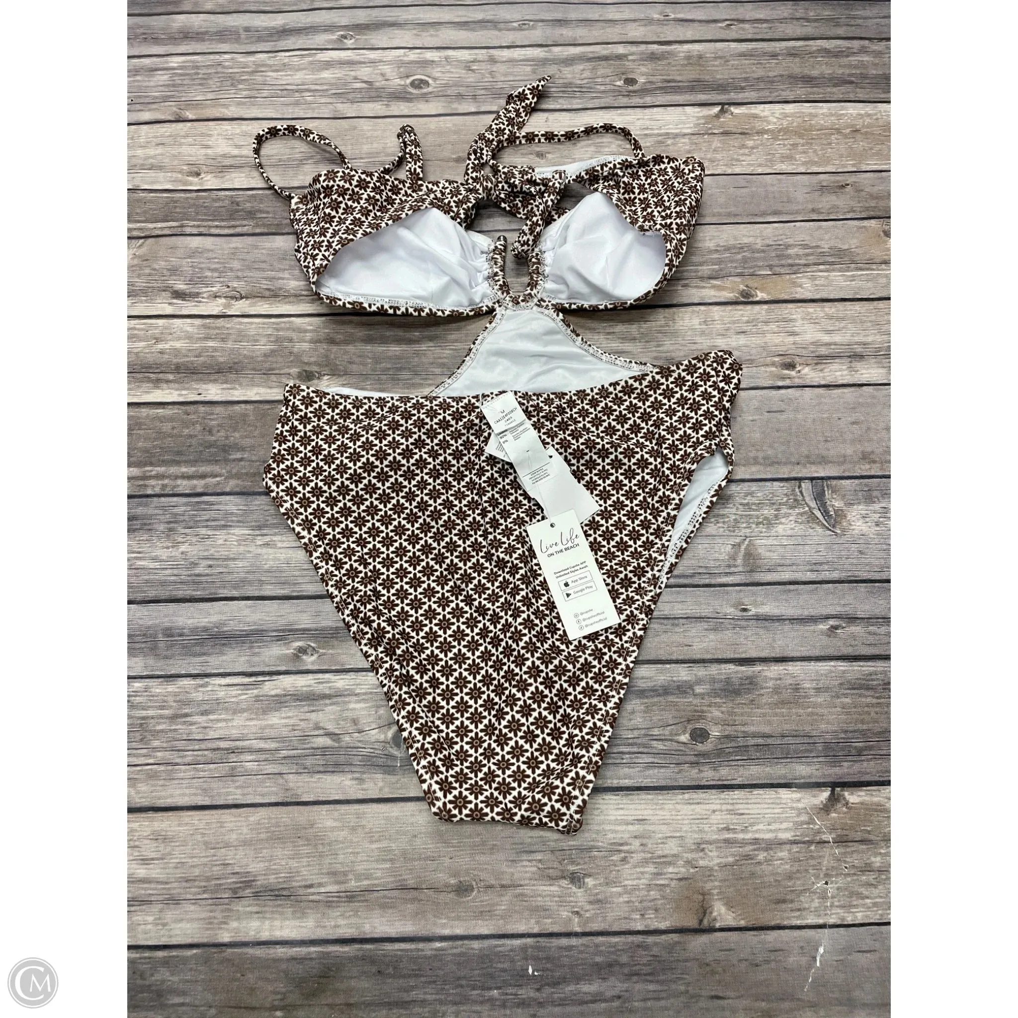 Swimsuit By Cupshe In Brown, Size: M