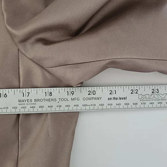 Tahari Luxe Blazer Size 10 Dressy Jacket Tan Rhinestone Buttons Fancy Formal