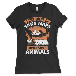 Take Naps Save Animals Women's Shirt