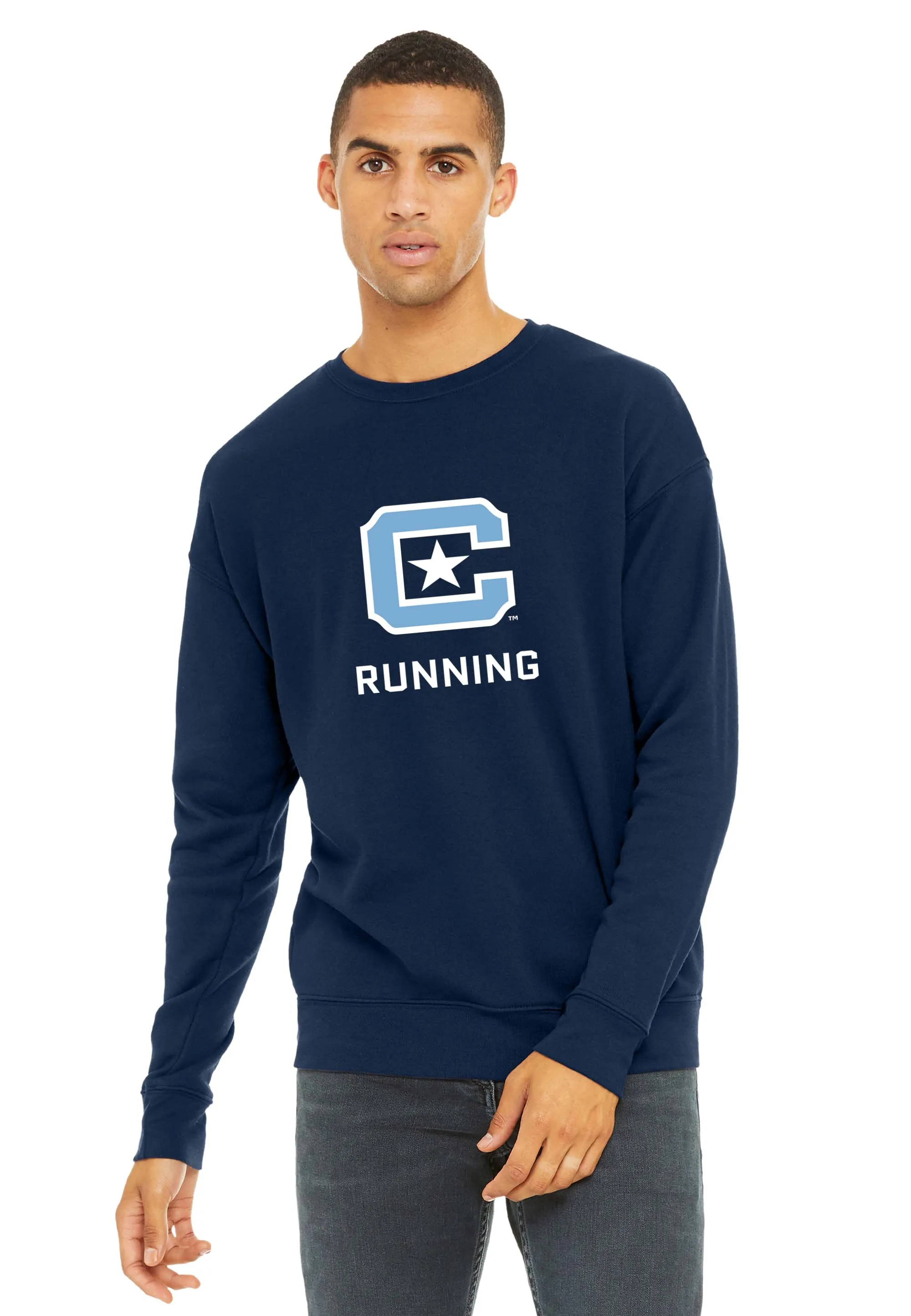 The Citadel, C Star, Club Sport - Running, BELLA CANVAS ® Unisex Sponge Fleece Drop Shoulder Sweatshirt