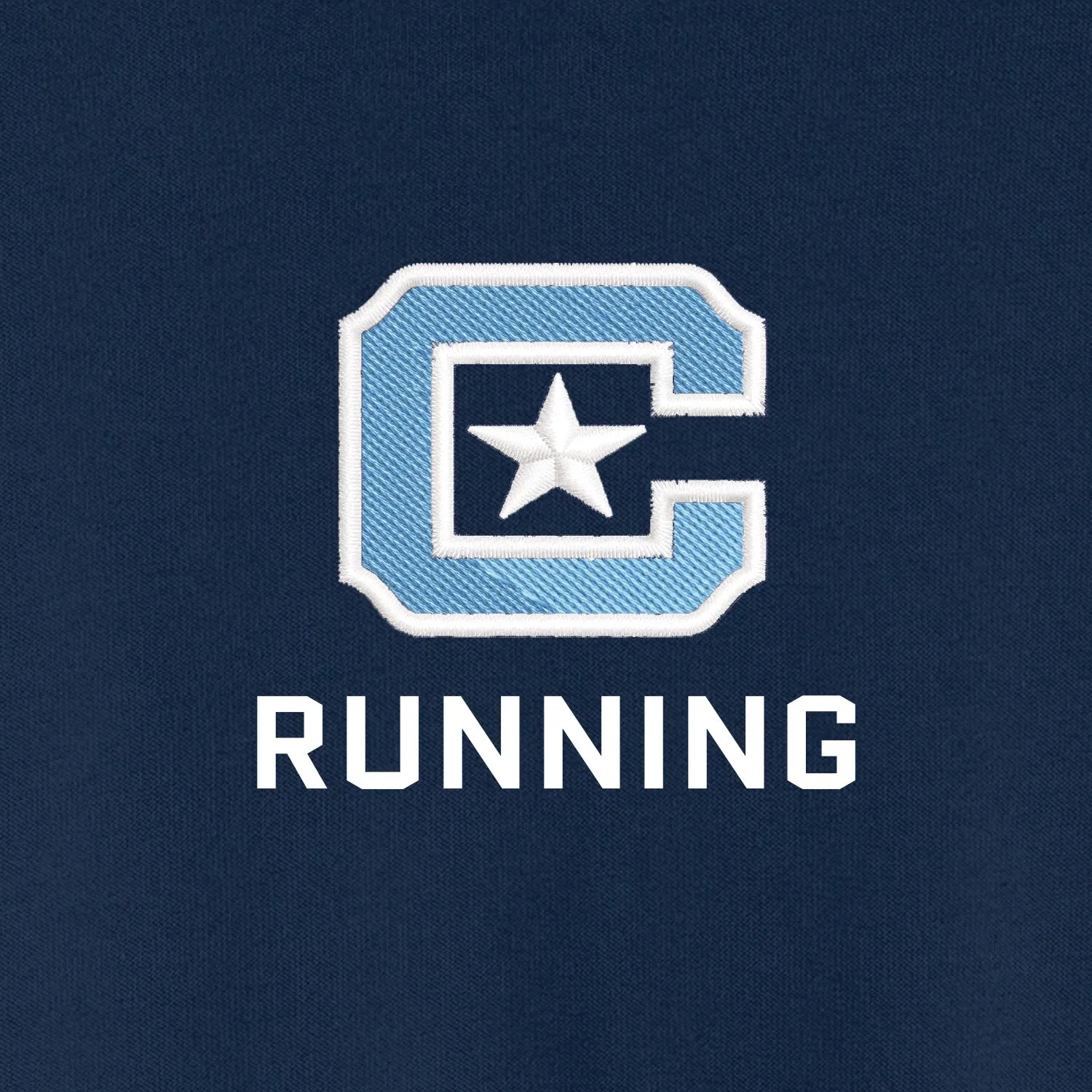 The Citadel, C Star, Club Sport - Running, Embroidered BELLA CANVAS ® Unisex Sponge Fleece Drop Shoulder Sweatshirt
