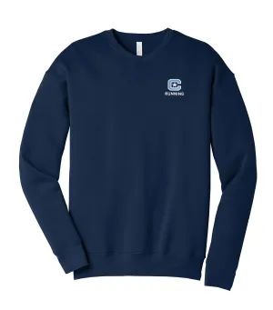 The Citadel, C Star, Club Sport - Running, Embroidered BELLA CANVAS ® Unisex Sponge Fleece Drop Shoulder Sweatshirt
