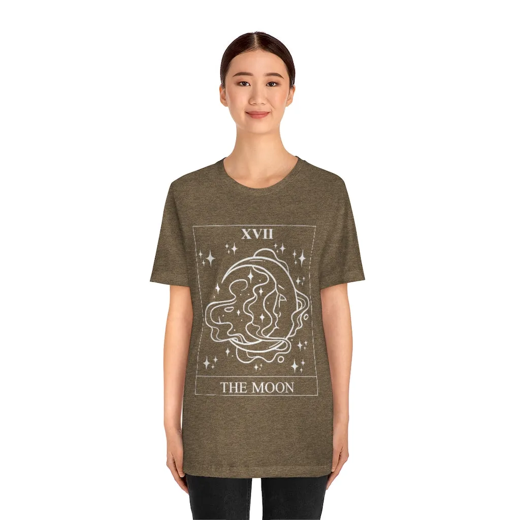 The Moon Tarot Card Tee Shirt, Witch Shirt, Unisex Jersey Short Sleeve Tee, Womens Bella Canvas T-Shirt