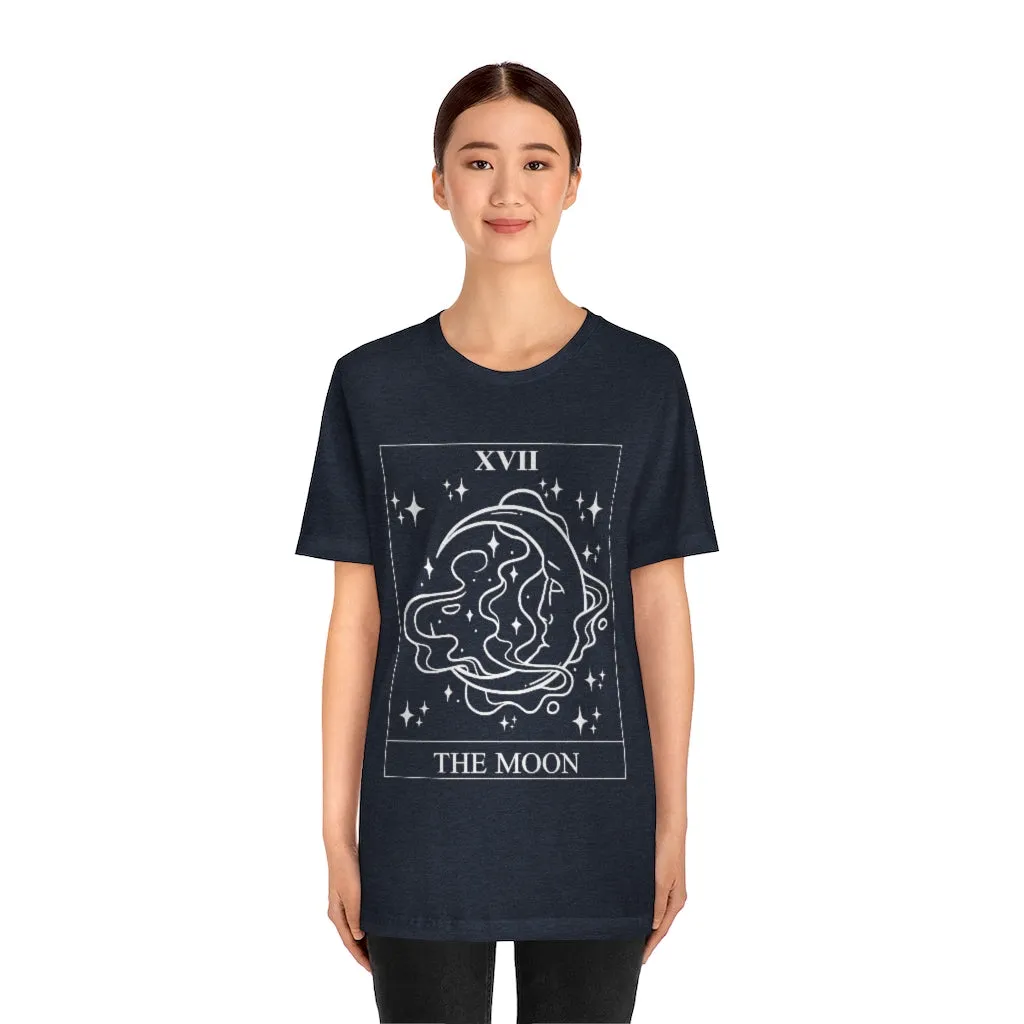 The Moon Tarot Card Tee Shirt, Witch Shirt, Unisex Jersey Short Sleeve Tee, Womens Bella Canvas T-Shirt