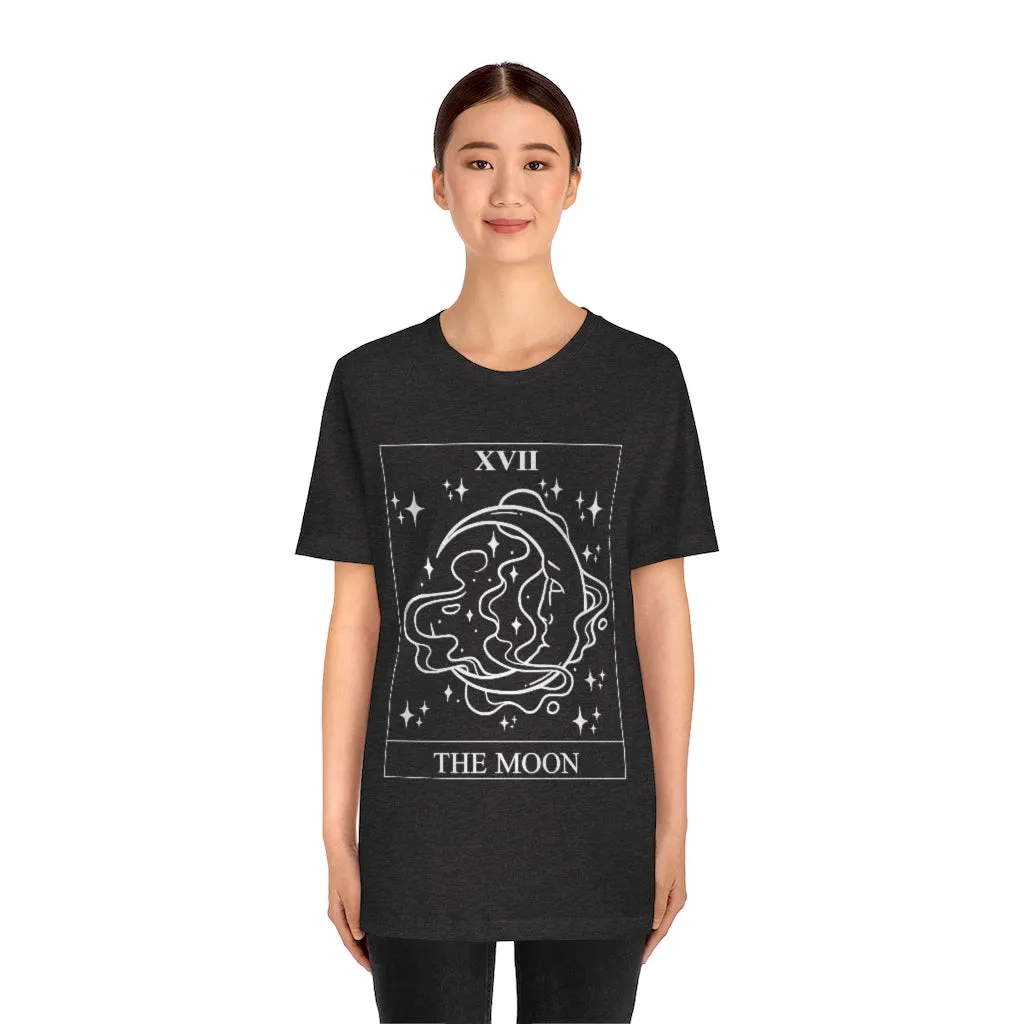 The Moon Tarot Card Tee Shirt, Witch Shirt, Unisex Jersey Short Sleeve Tee, Womens Bella Canvas T-Shirt