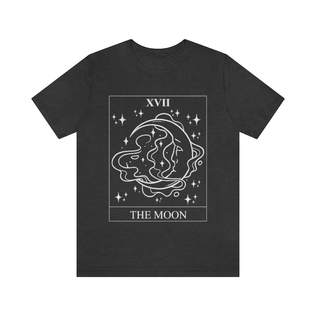 The Moon Tarot Card Tee Shirt, Witch Shirt, Unisex Jersey Short Sleeve Tee, Womens Bella Canvas T-Shirt