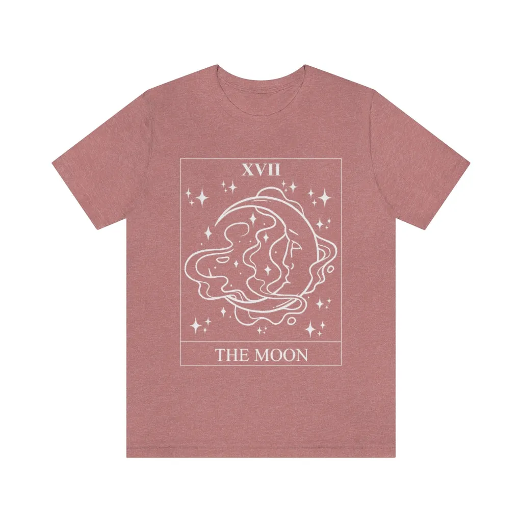 The Moon Tarot Card Tee Shirt, Witch Shirt, Unisex Jersey Short Sleeve Tee, Womens Bella Canvas T-Shirt