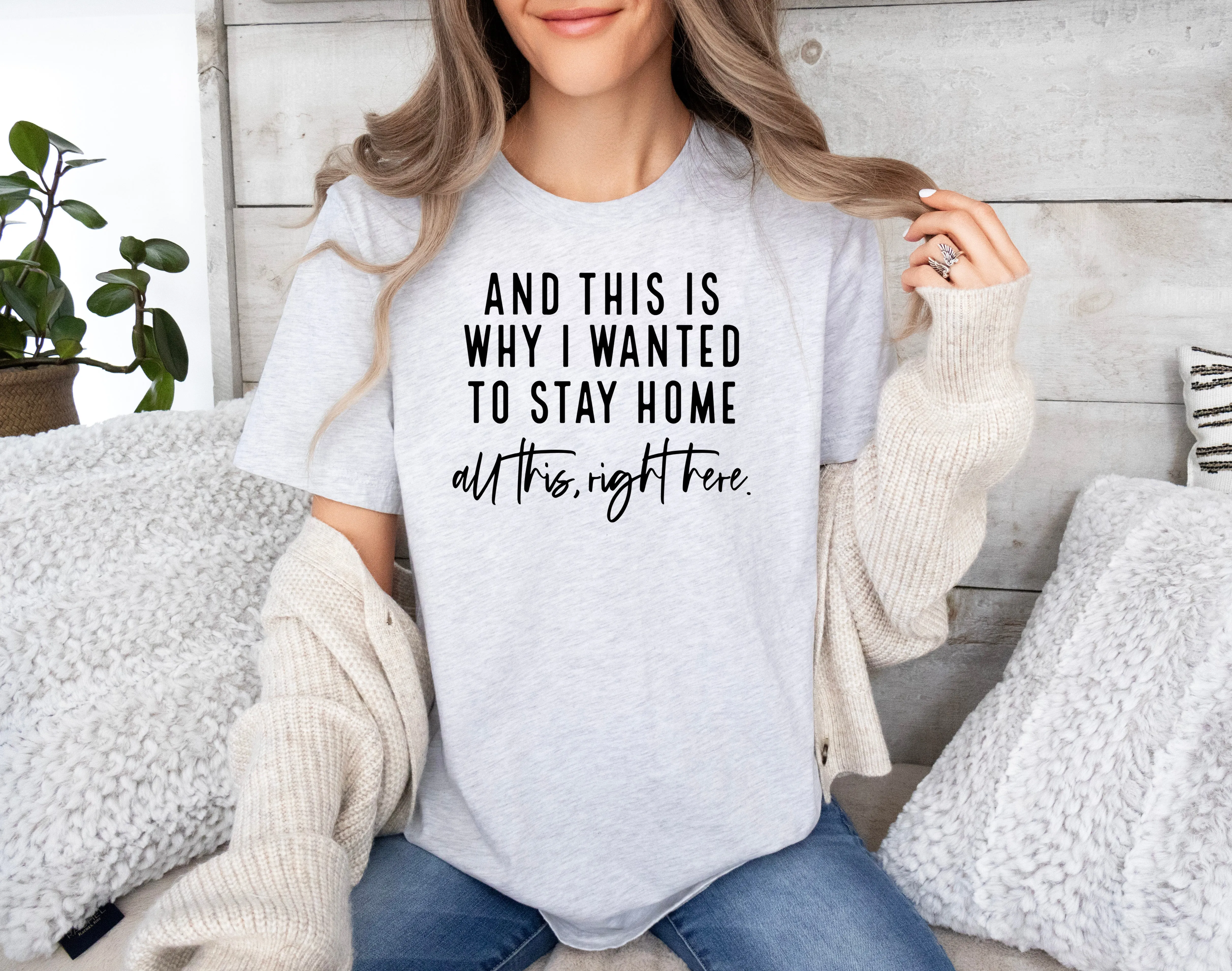 This is Why I Wanted to Stay Home - Bella   Canvas Unisex Adult Tee | Black ink