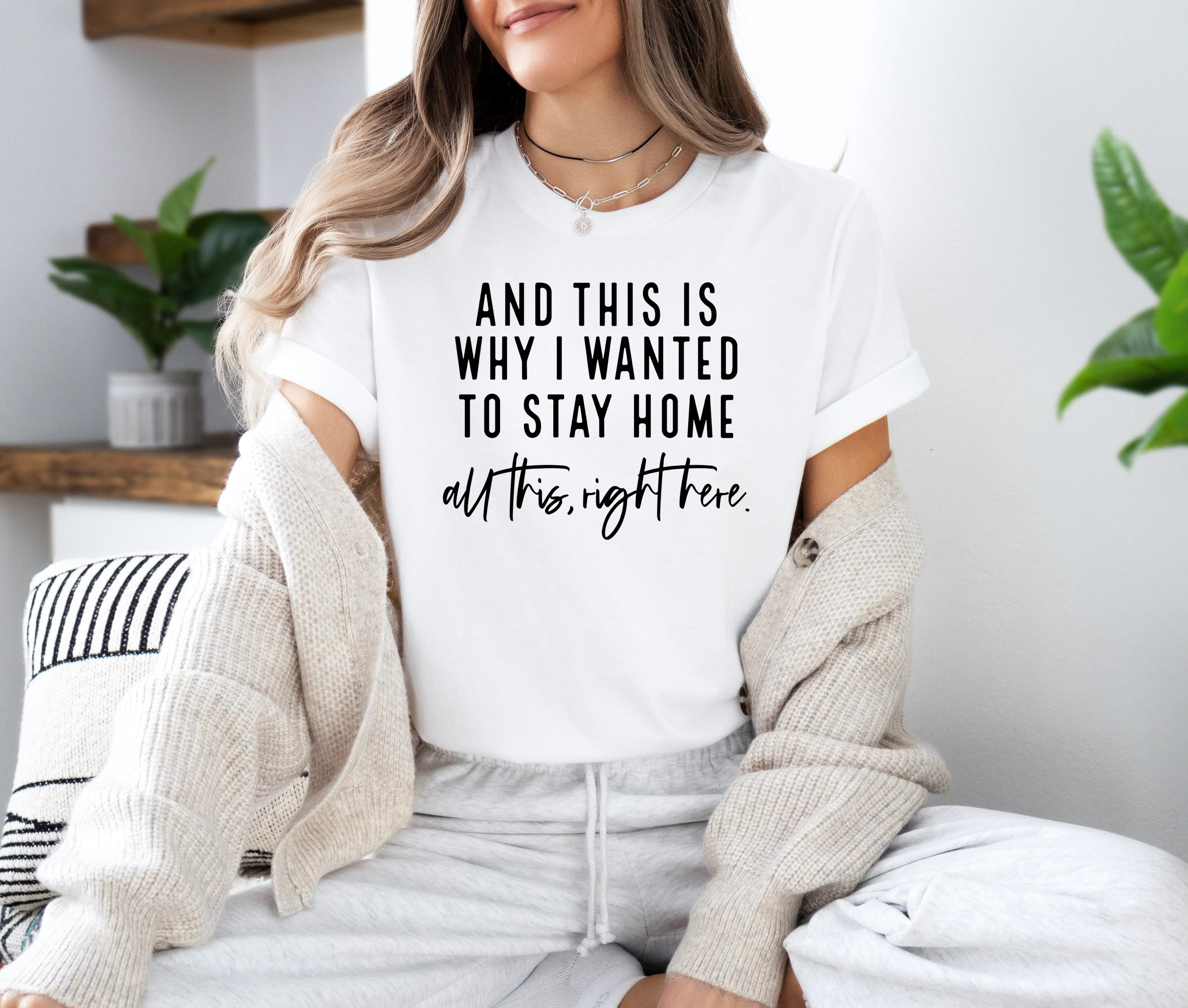 This is Why I Wanted to Stay Home - Bella   Canvas Unisex Adult Tee | Black ink