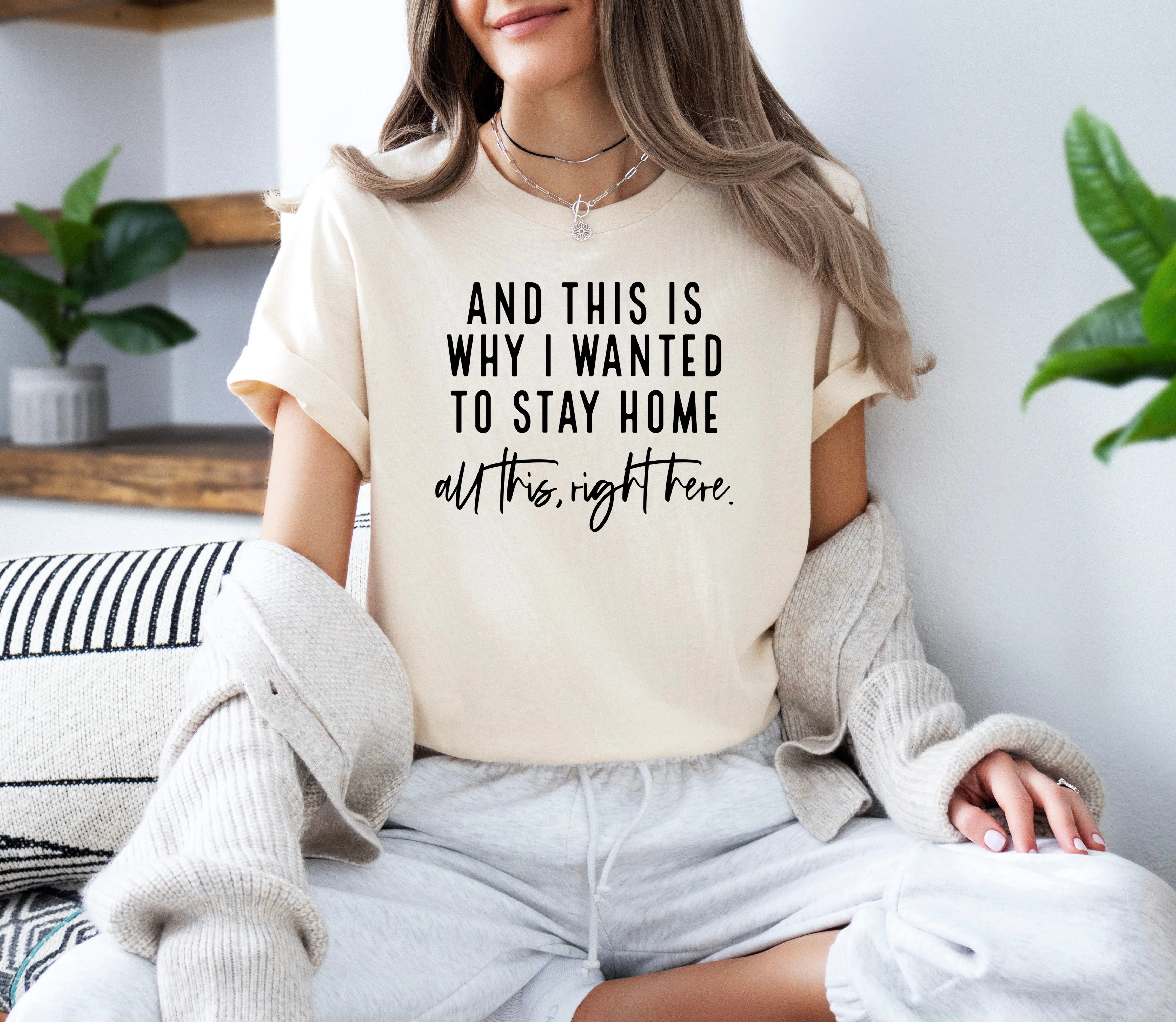 This is Why I Wanted to Stay Home - Bella   Canvas Unisex Adult Tee | Black ink