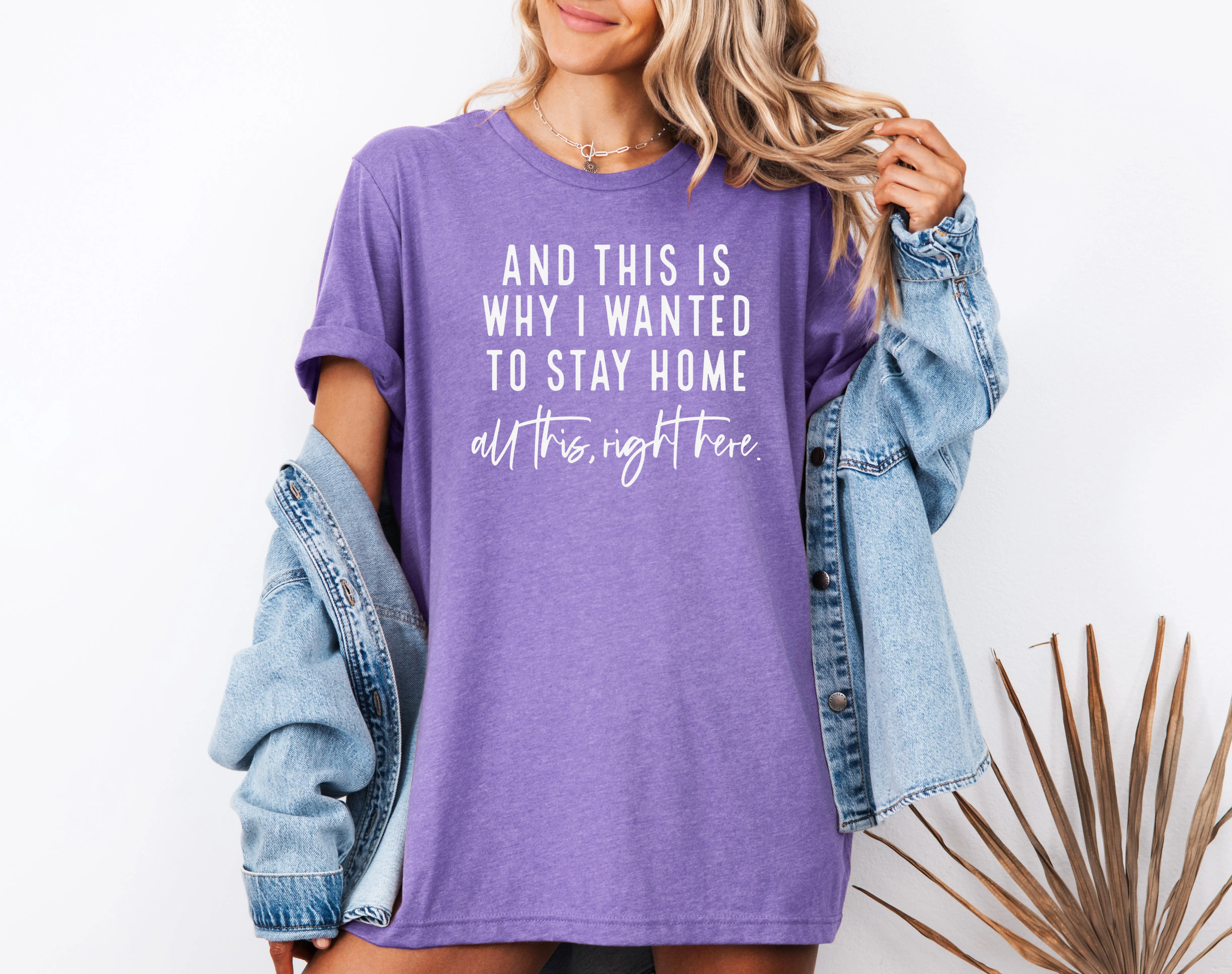 This is Why I Wanted to Stay Home - Bella   Canvas Unisex Adult Tee | White ink