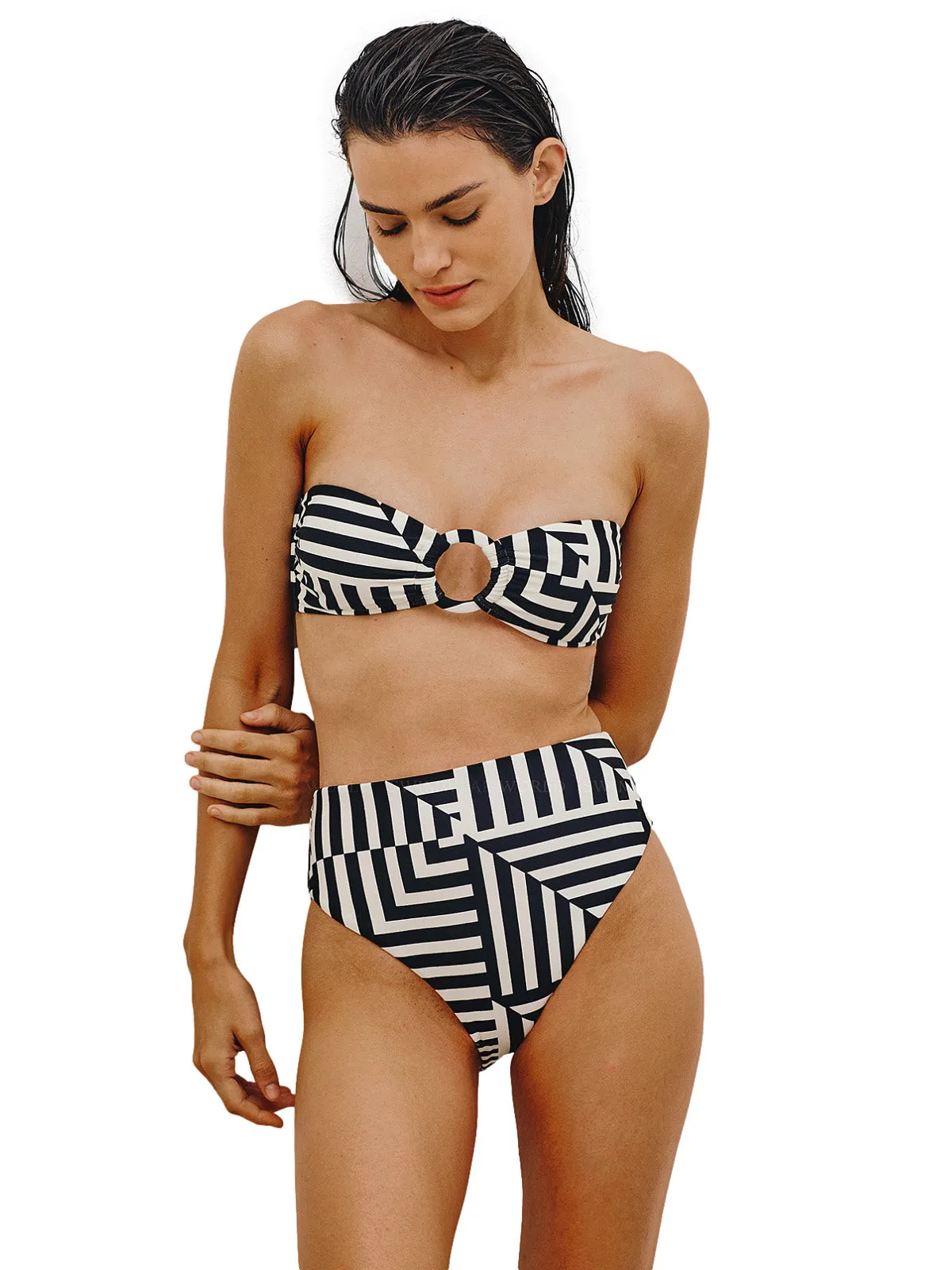 Tisa Bandeau-Bela Hot Pants Bikini ::RET