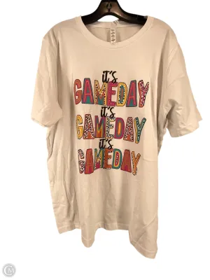 Top Short Sleeve By Bella   Canvas In White, Size: Xl