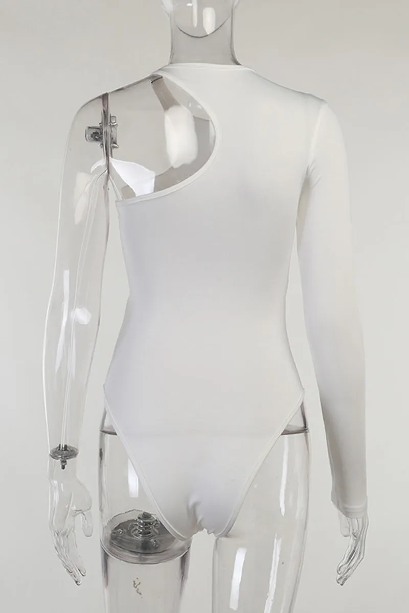 TR3168 Pleated Bodysuit Top