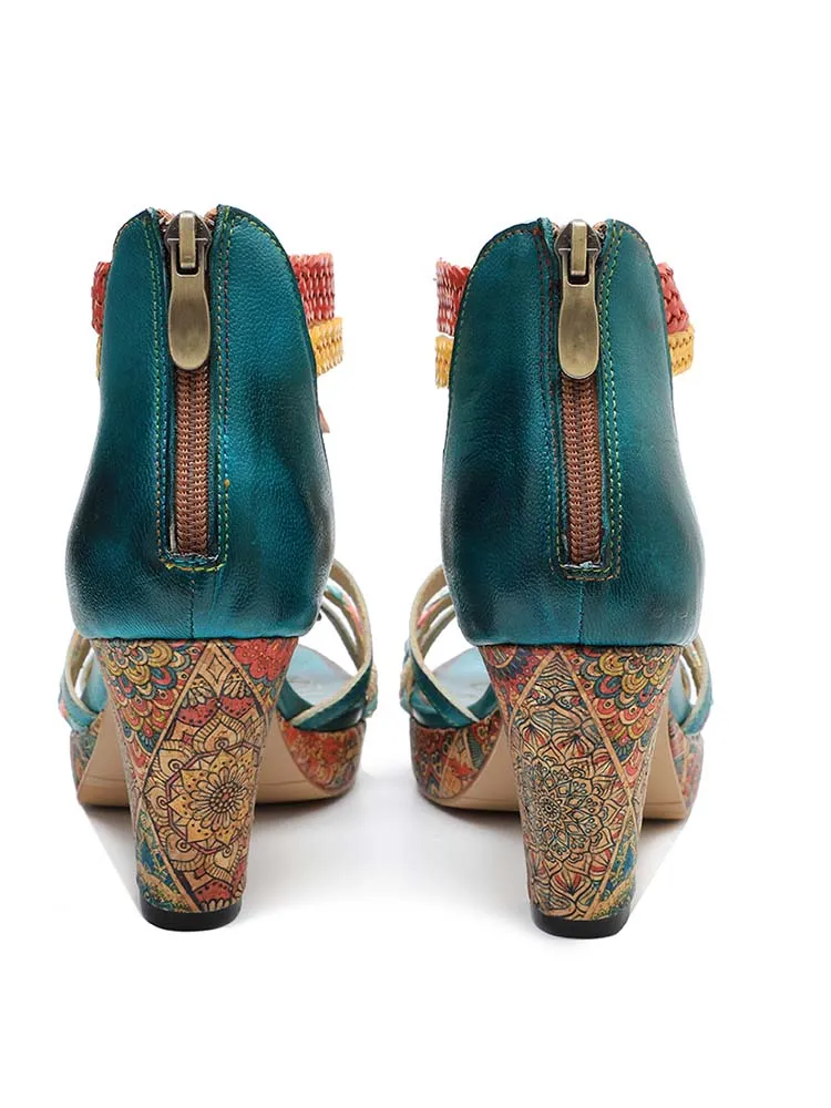 Triple Flowers Sandals