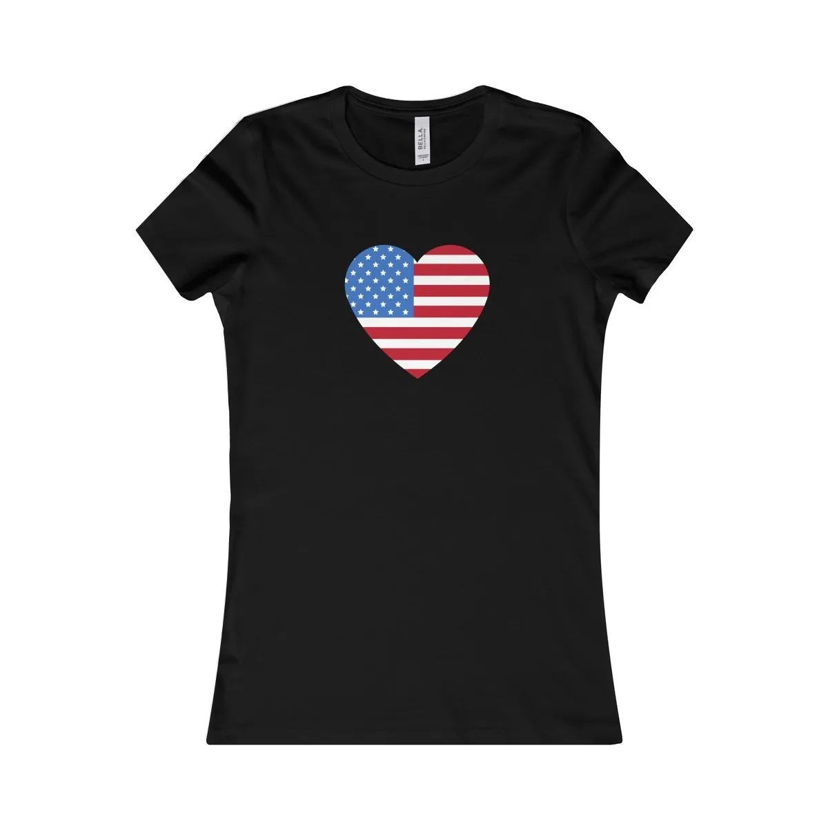 USA Flag Heart Women's Shirt