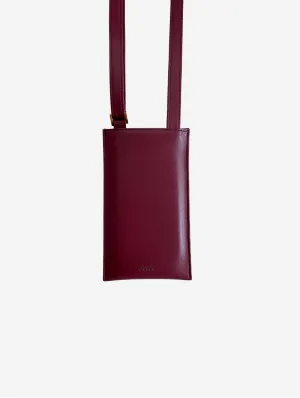 Vanilla Vegan Apple Leather Pouch | Bordeaux