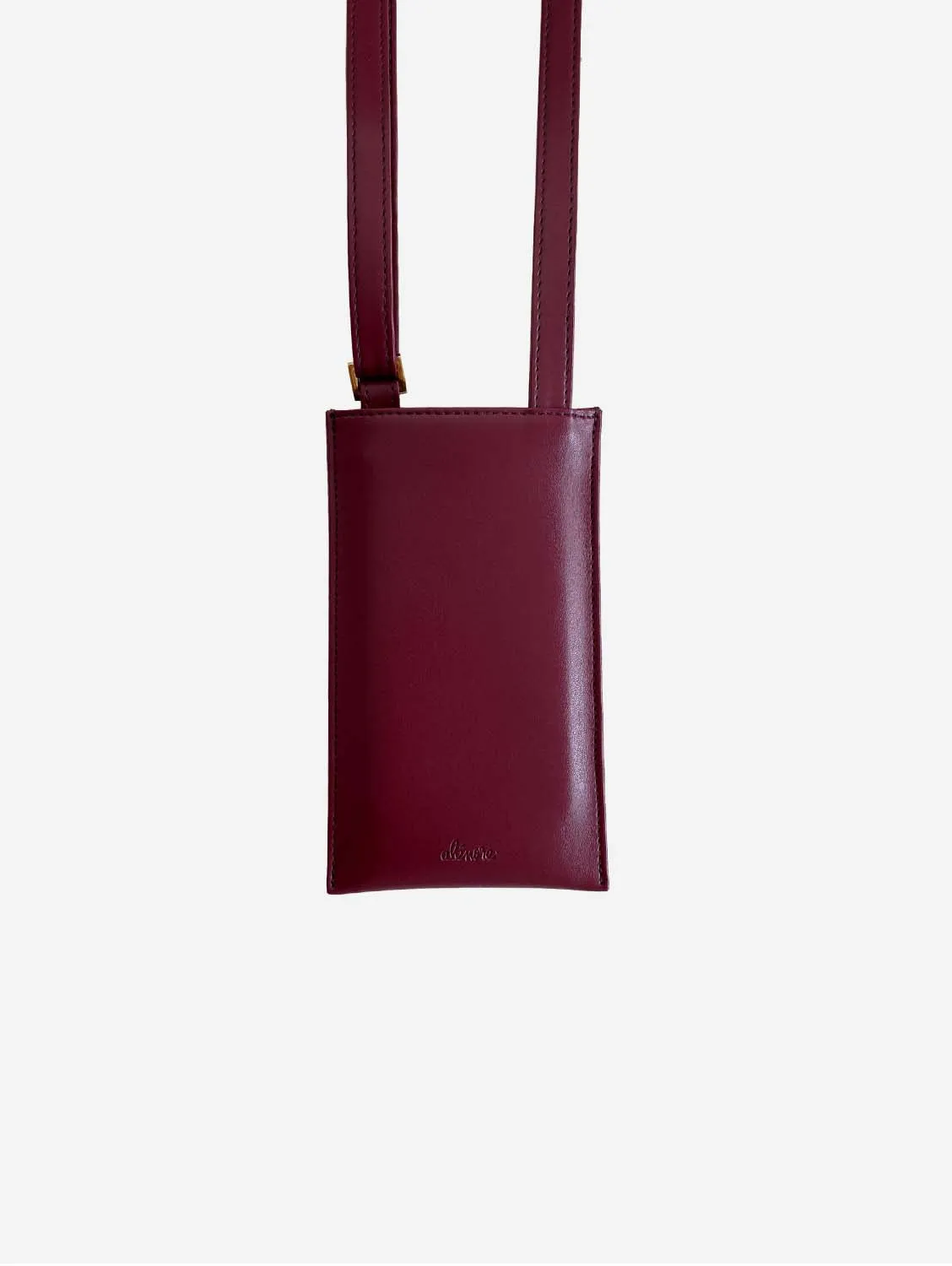 Vanilla Vegan Apple Leather Pouch | Bordeaux