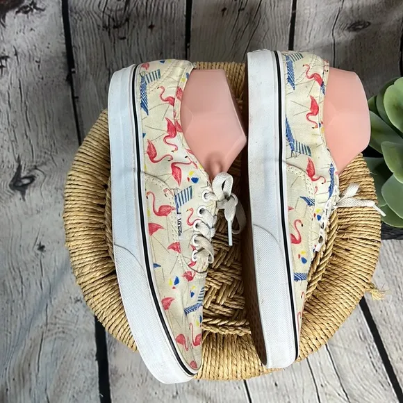 Vans flamingo beach lounge chair low cut classic sneaker men 9 womens 10.5 lace