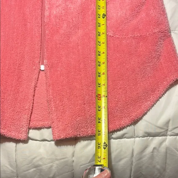 Vintage Stan Herman Chenille Robe Beach Cover Up Pink