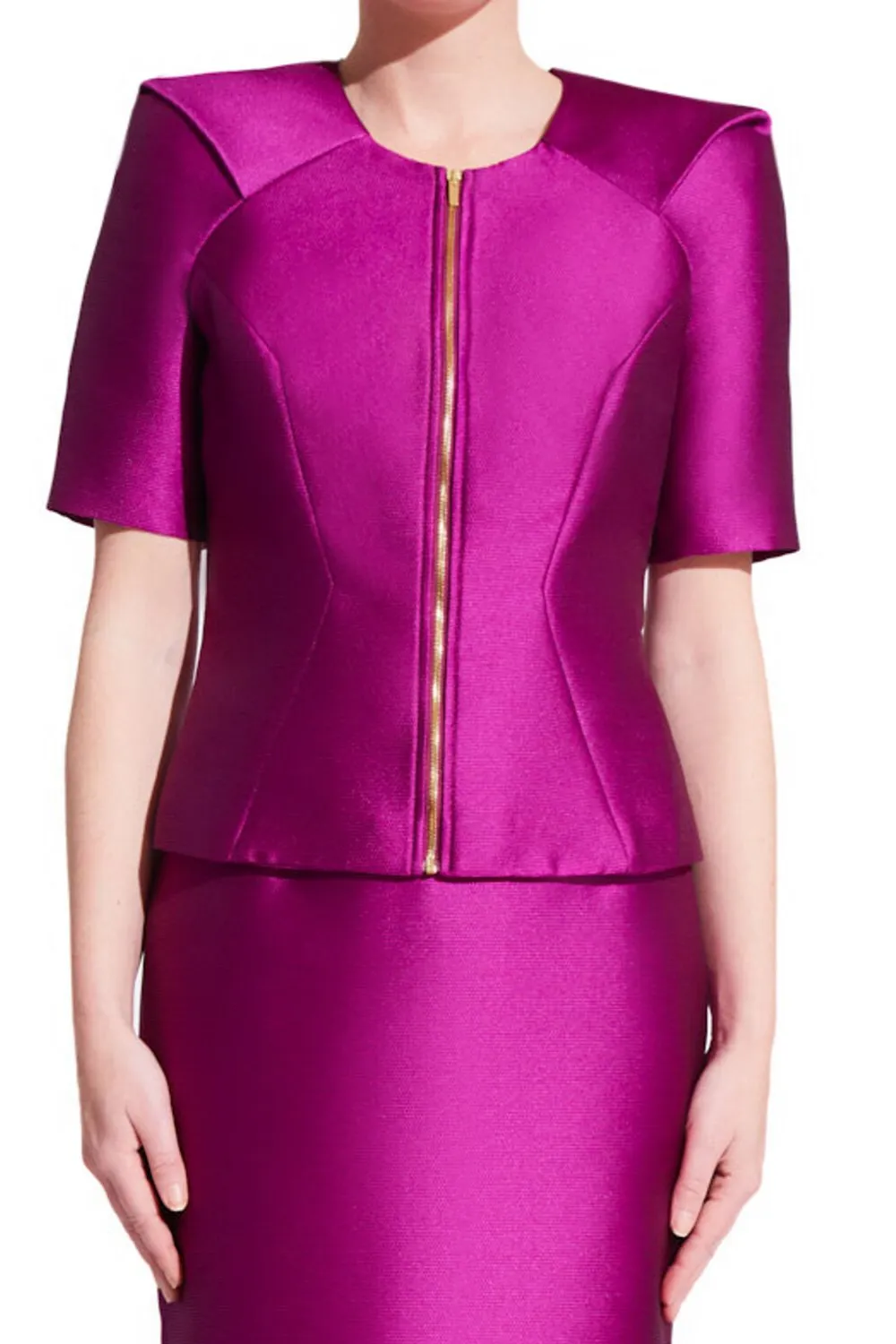 Violette Short Sleeve Jacket | Fuchsia