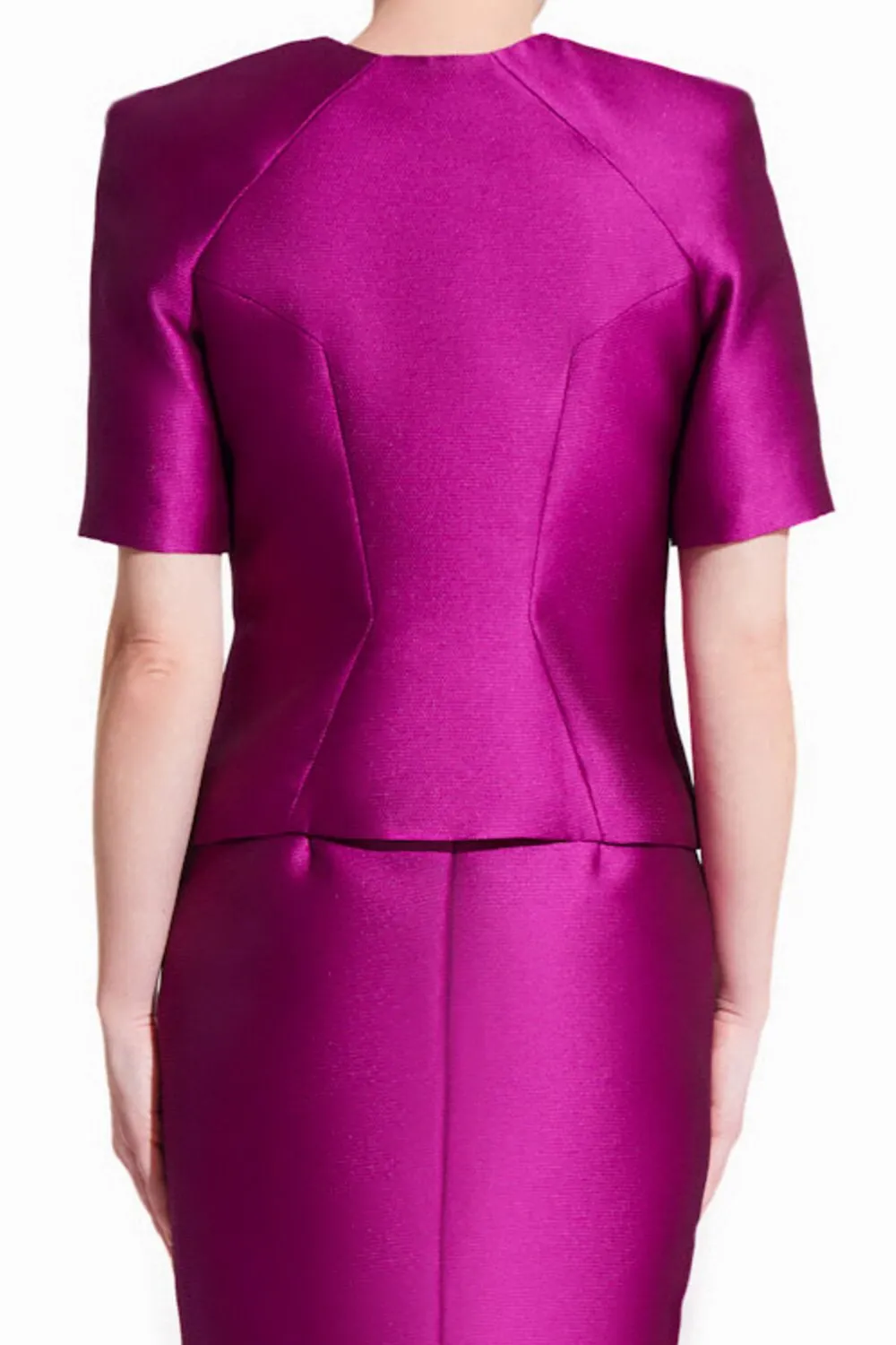 Violette Short Sleeve Jacket | Fuchsia