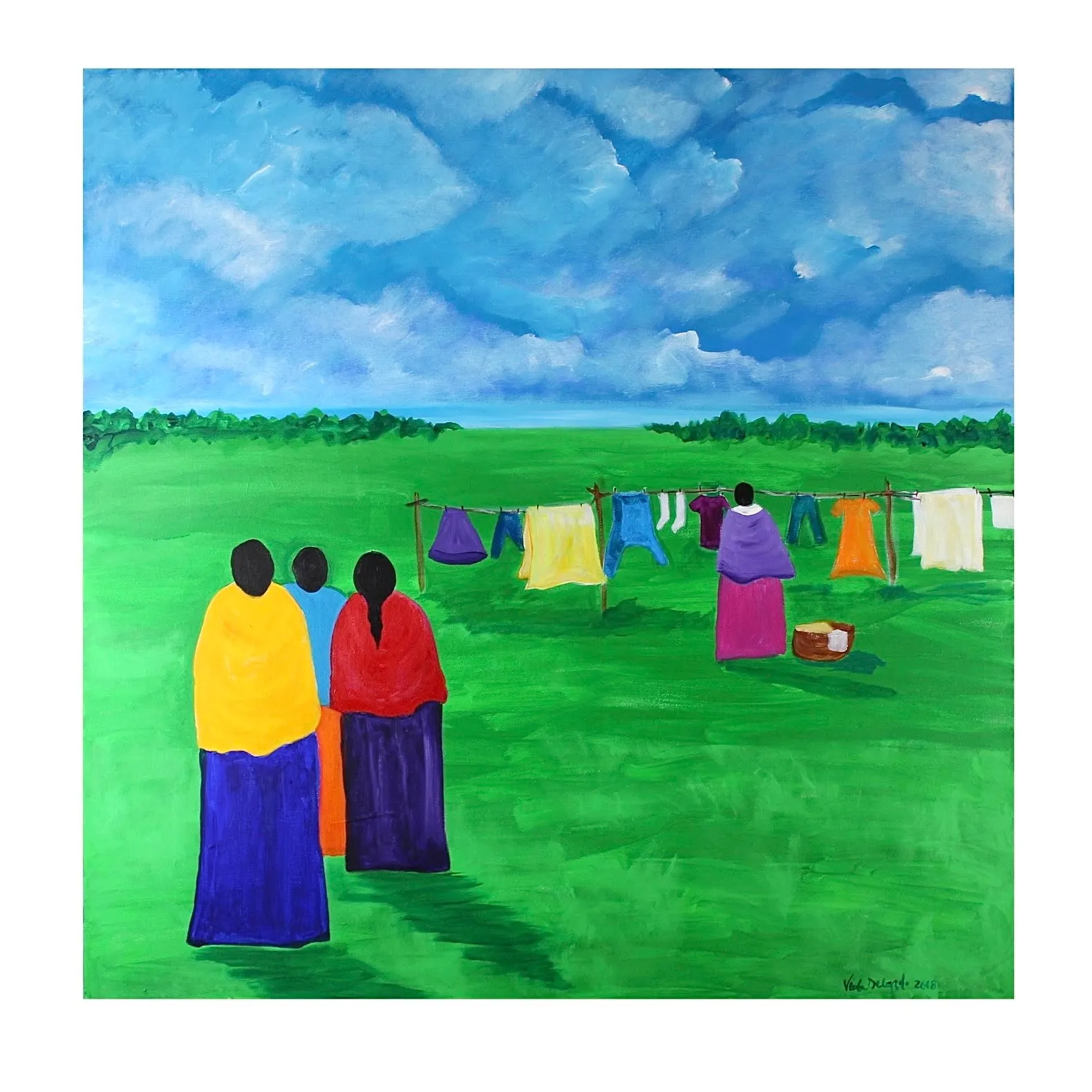 Visitors on a Laundry Day