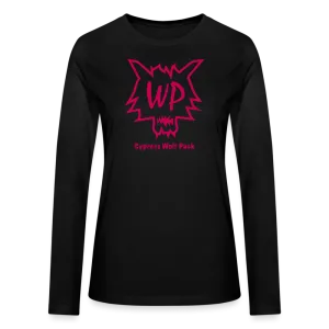 Wolf Pack Pink- Bella   Canvas Women's Long Sleeve T-Shirt