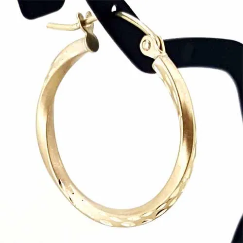 Women's 10k Yellow Gold Hoop Earrings