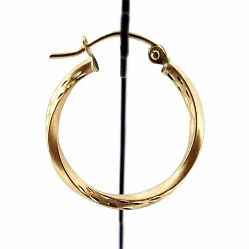Women's 10k Yellow Gold Hoop Earrings