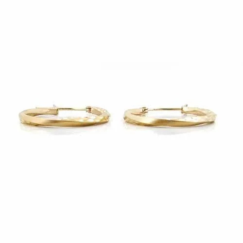 Women's 10k Yellow Gold Hoop Earrings
