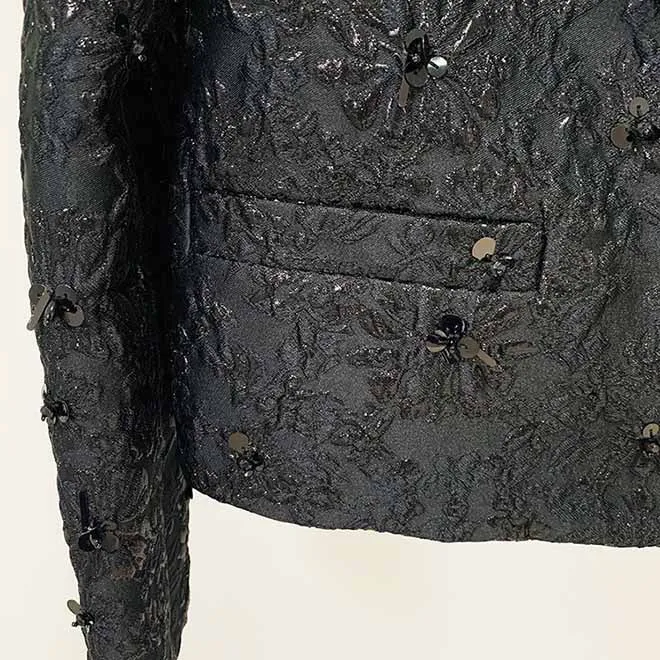 Women's Black Tweed Mini Dress,Coat