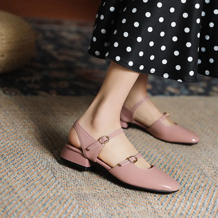 Women's Buckles Belts Sandals