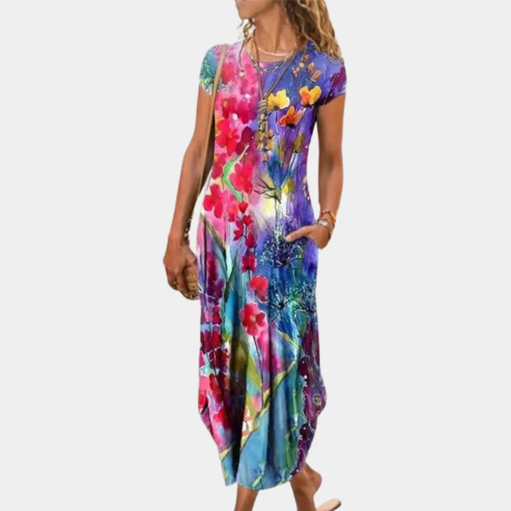 Women's Casual Summer Sleeveless Flowy Dress | Midi