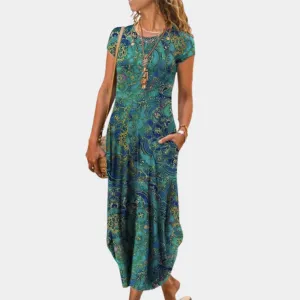 Women's Casual Summer Sleeveless Flowy Dress | Midi
