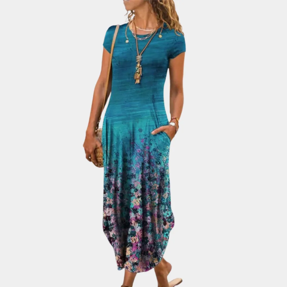 Women's Casual Summer Sleeveless Flowy Dress | Midi