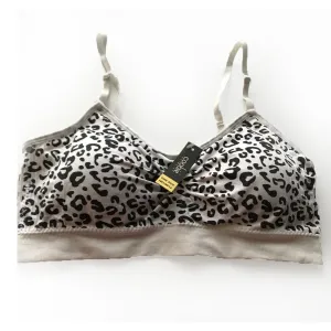 Women's Coobie | Strappy Scoopneck Bra | White Leopard