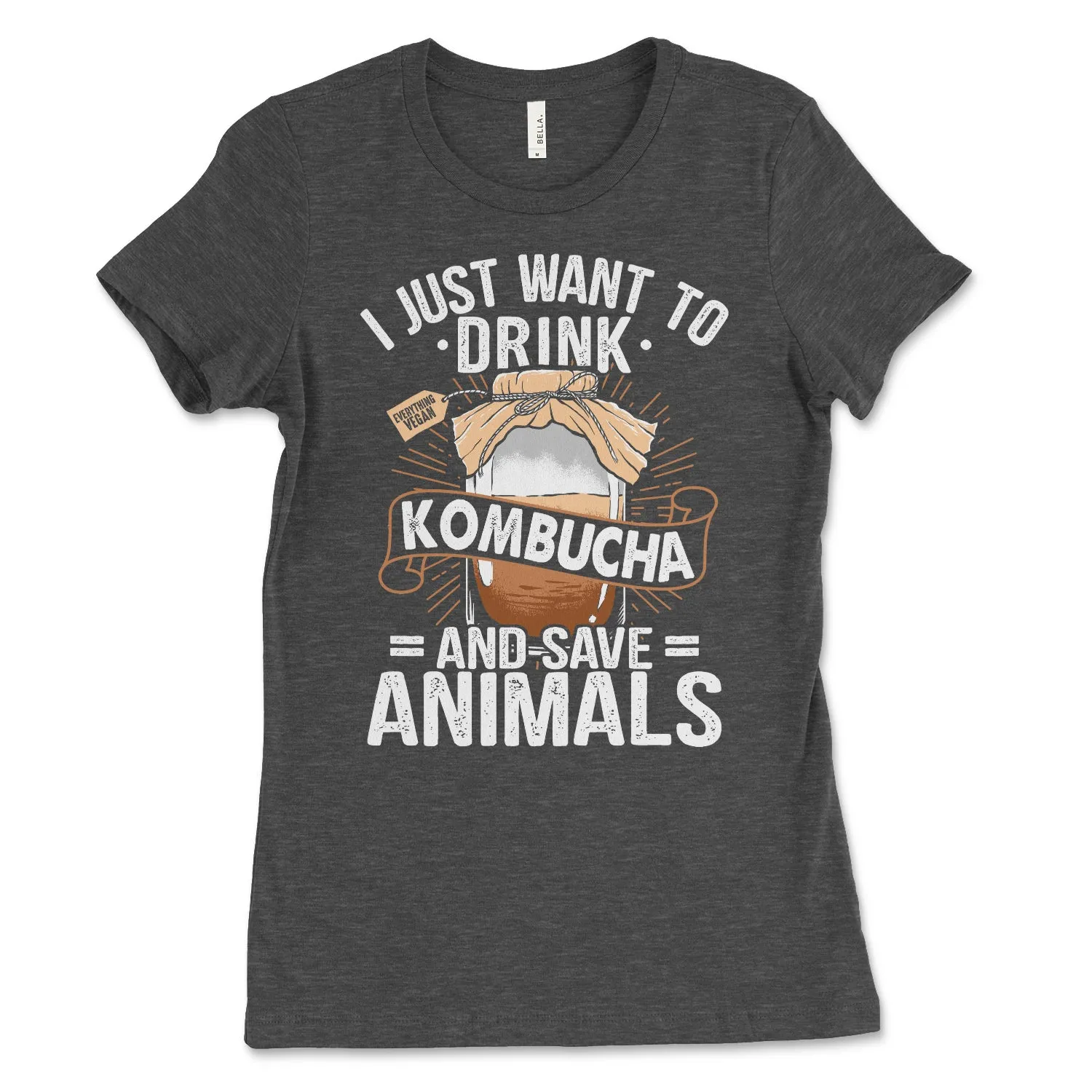 Women's Drink Kombucha Save Animals Shirt