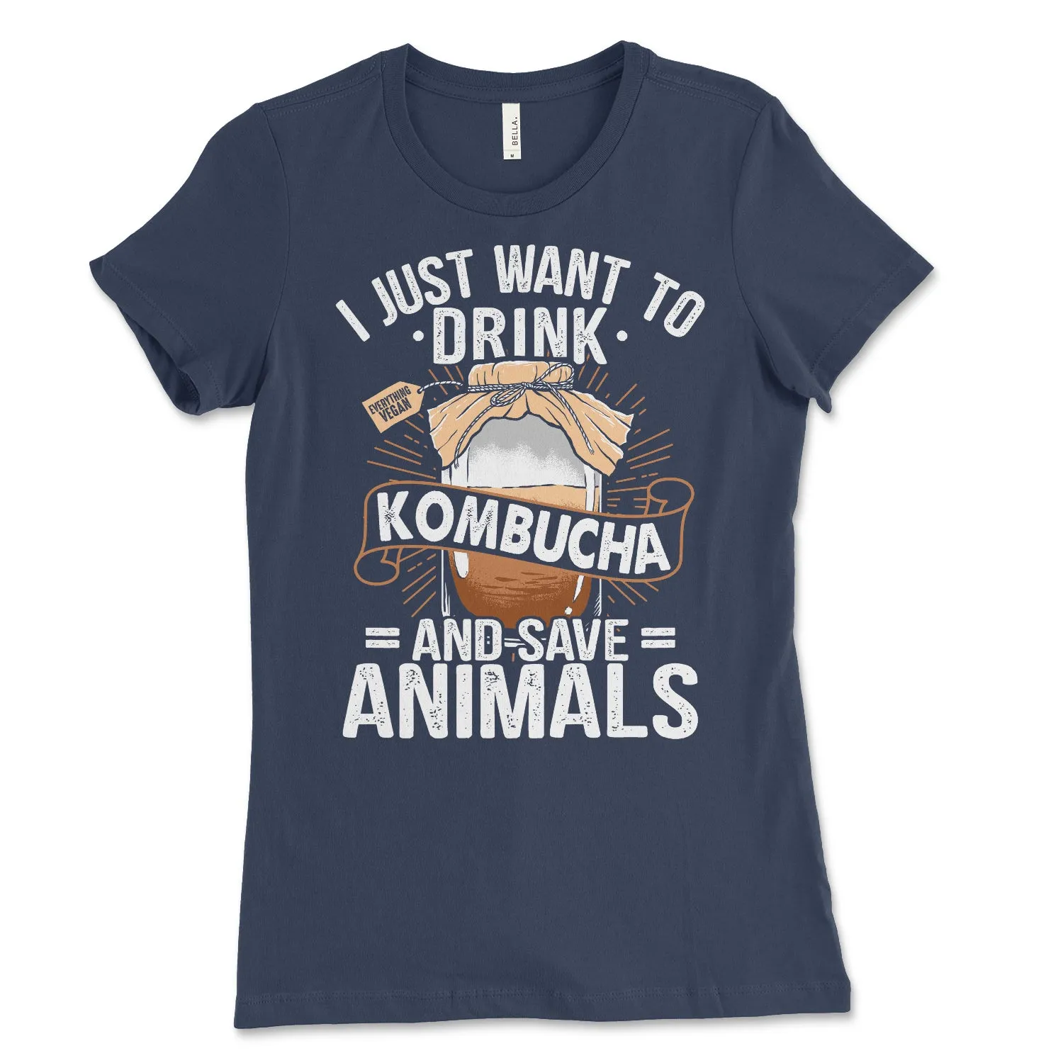 Women's Drink Kombucha Save Animals Shirt