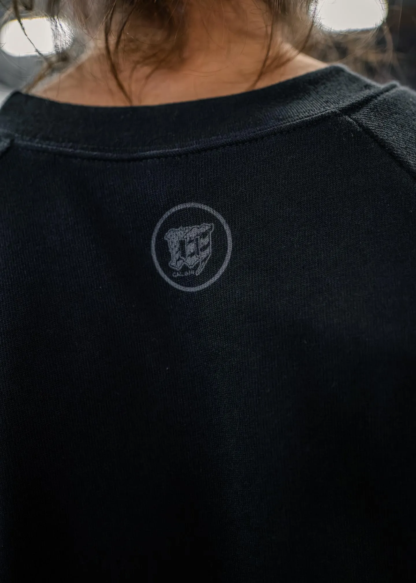 Women's Embroidered PRAY. Crewneck Crop