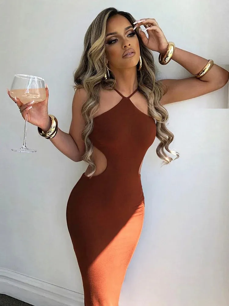 Women's Knitted Sexy Sleeveless Dress