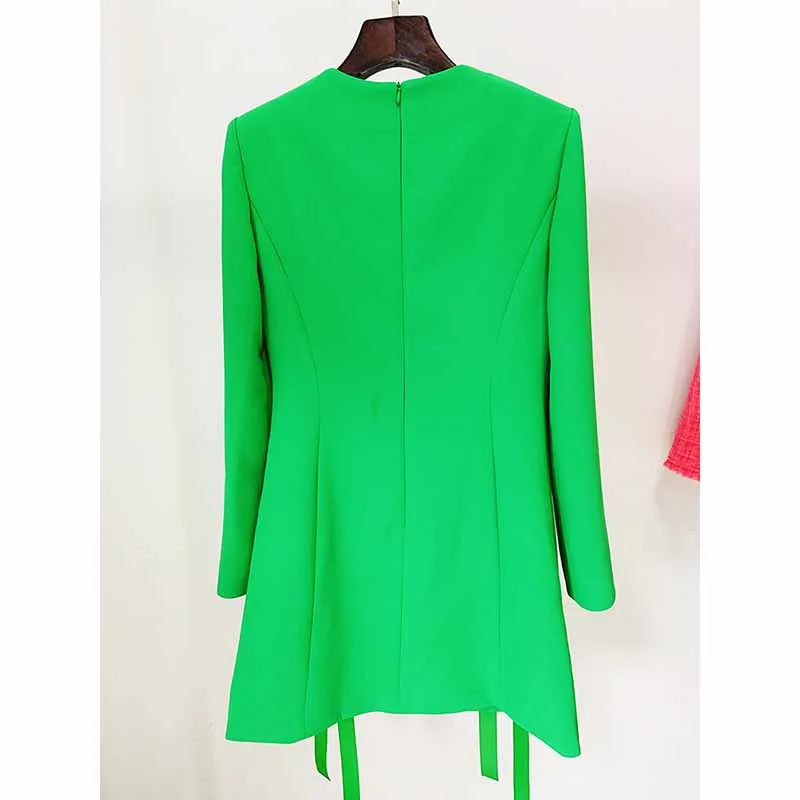 Women's Lace-Up Long Sleeves Minidress