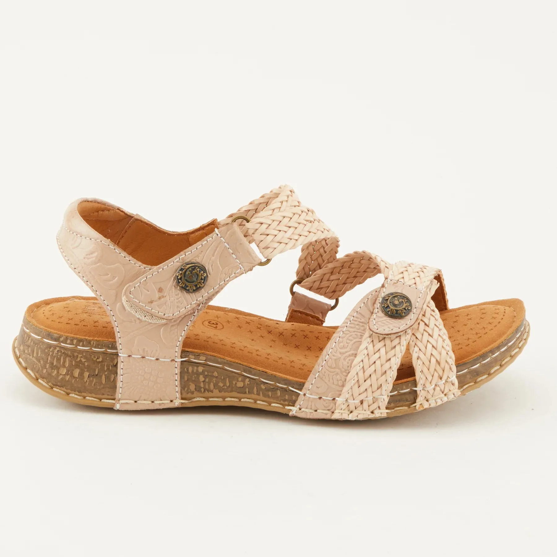 Women's L'Artiste | Atira Corked Sandals with Back Strap | Tan