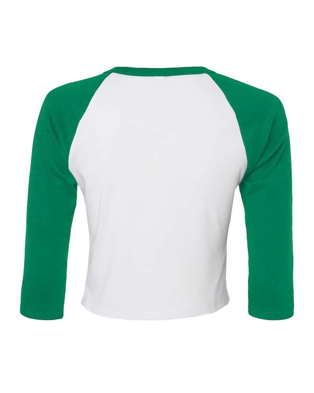 Women's Micro Rib 3/4 Raglan Sleeve Baby Tee
