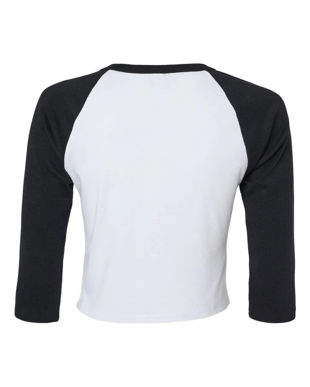 Women's Micro Rib 3/4 Raglan Sleeve Baby Tee