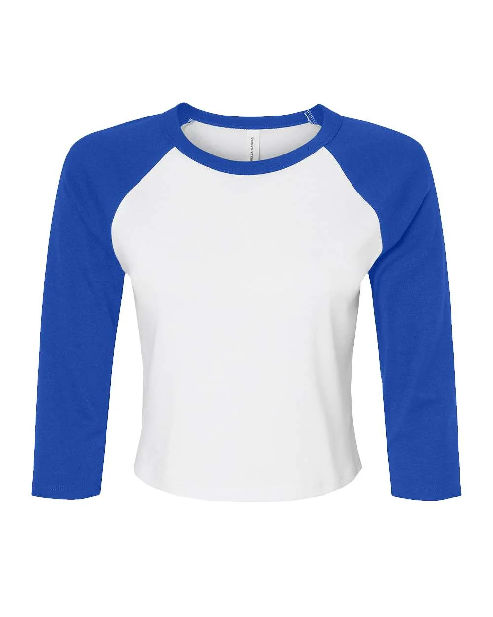 Women's Micro Rib 3/4 Raglan Sleeve Baby Tee