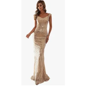 Women's missord Dress large Gold
