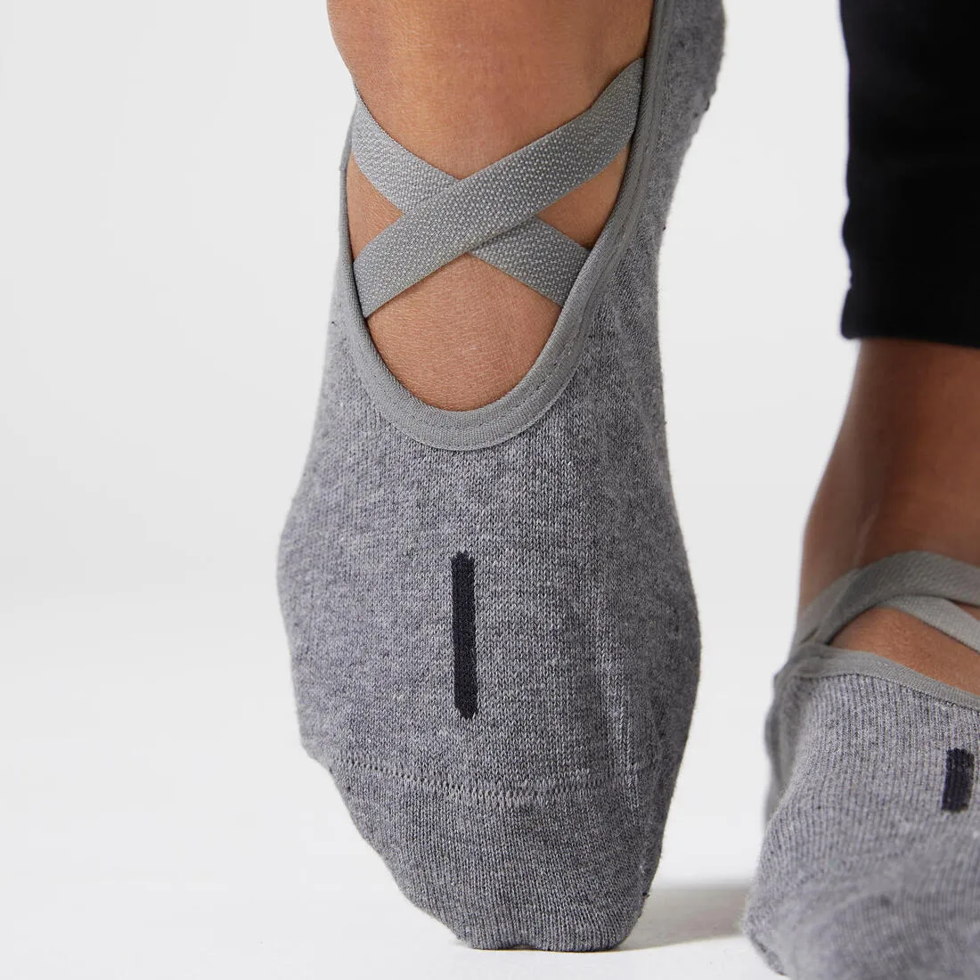 Women's Non-Slip Cotton Fitness Ballet Socks 500