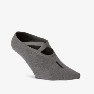Women's Non-Slip Cotton Fitness Ballet Socks 500